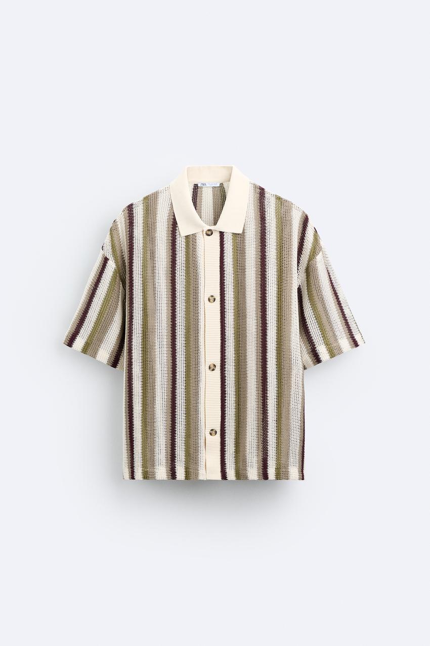 STRIPED JACQUARD SHIRT