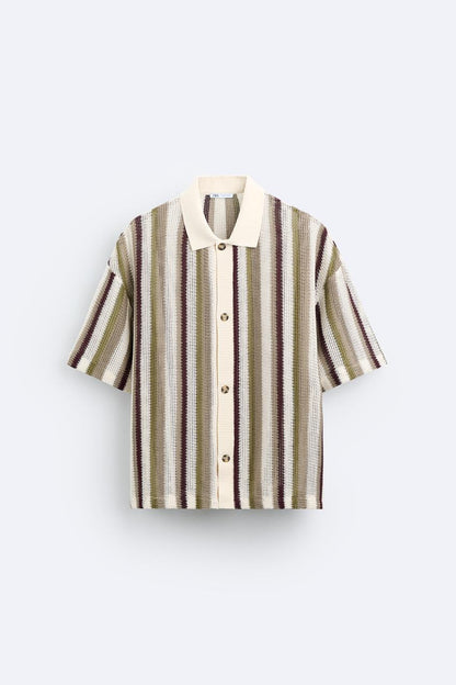 STRIPED JACQUARD SHIRT