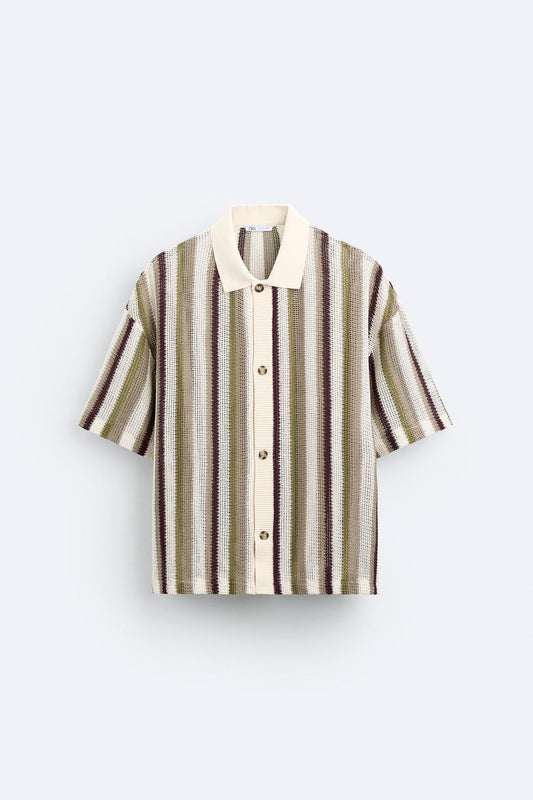 STRIPED JACQUARD SHIRT