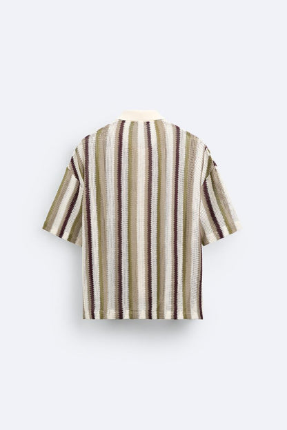 STRIPED JACQUARD SHIRT