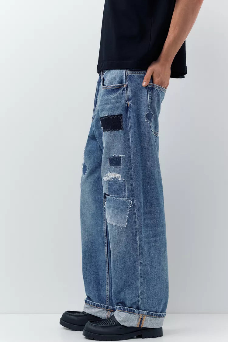 BAGGY PATCHWORK JEANS