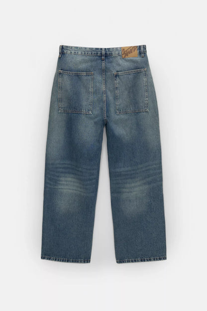 WIDE LEG CARGO JEANS