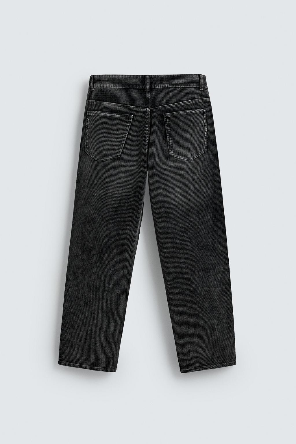 CORDUROY BAGGY TROUSERS WITH TWISTED SEAMS