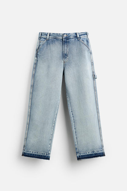 RELAXED FIT STRAIGHT-LEG CARPENTER JEANS