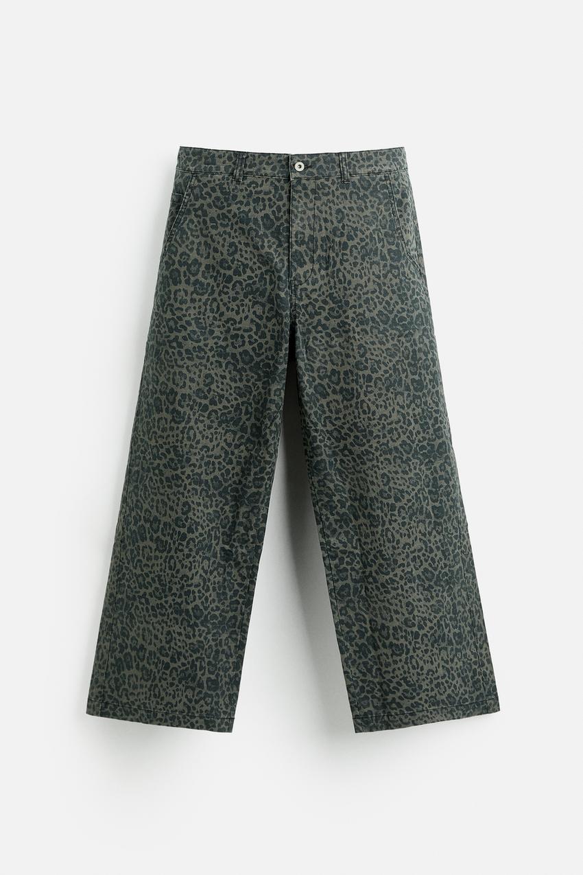 ANIMAL PRINT RELAXED FIT TROUSER
