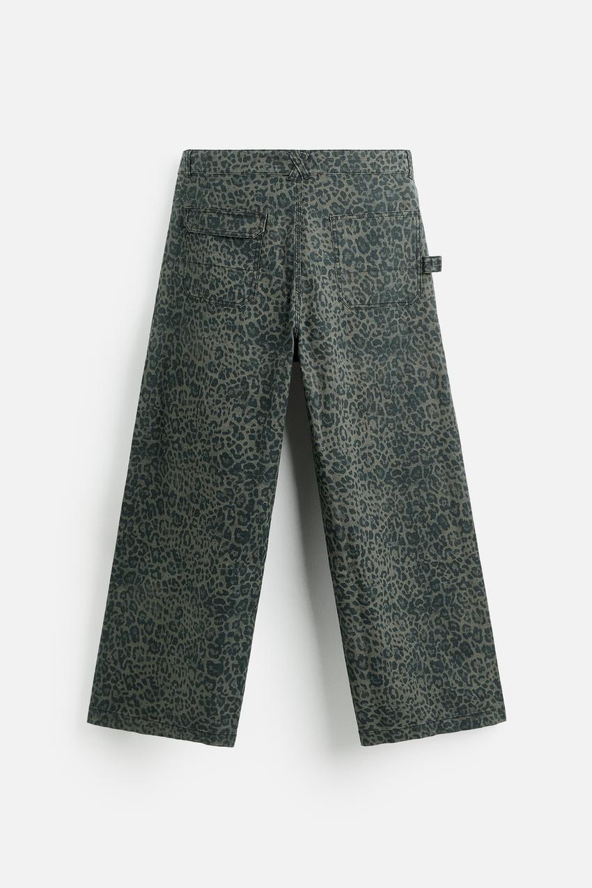 ANIMAL PRINT RELAXED FIT TROUSER