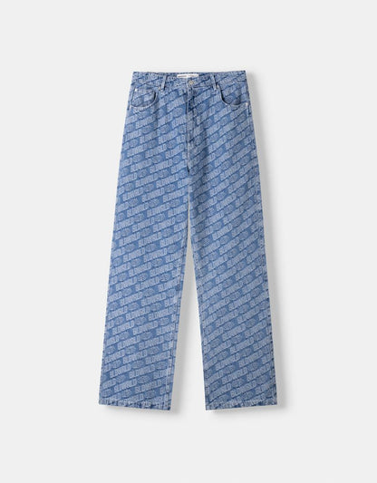 BAGGY JACQUARD JEANS