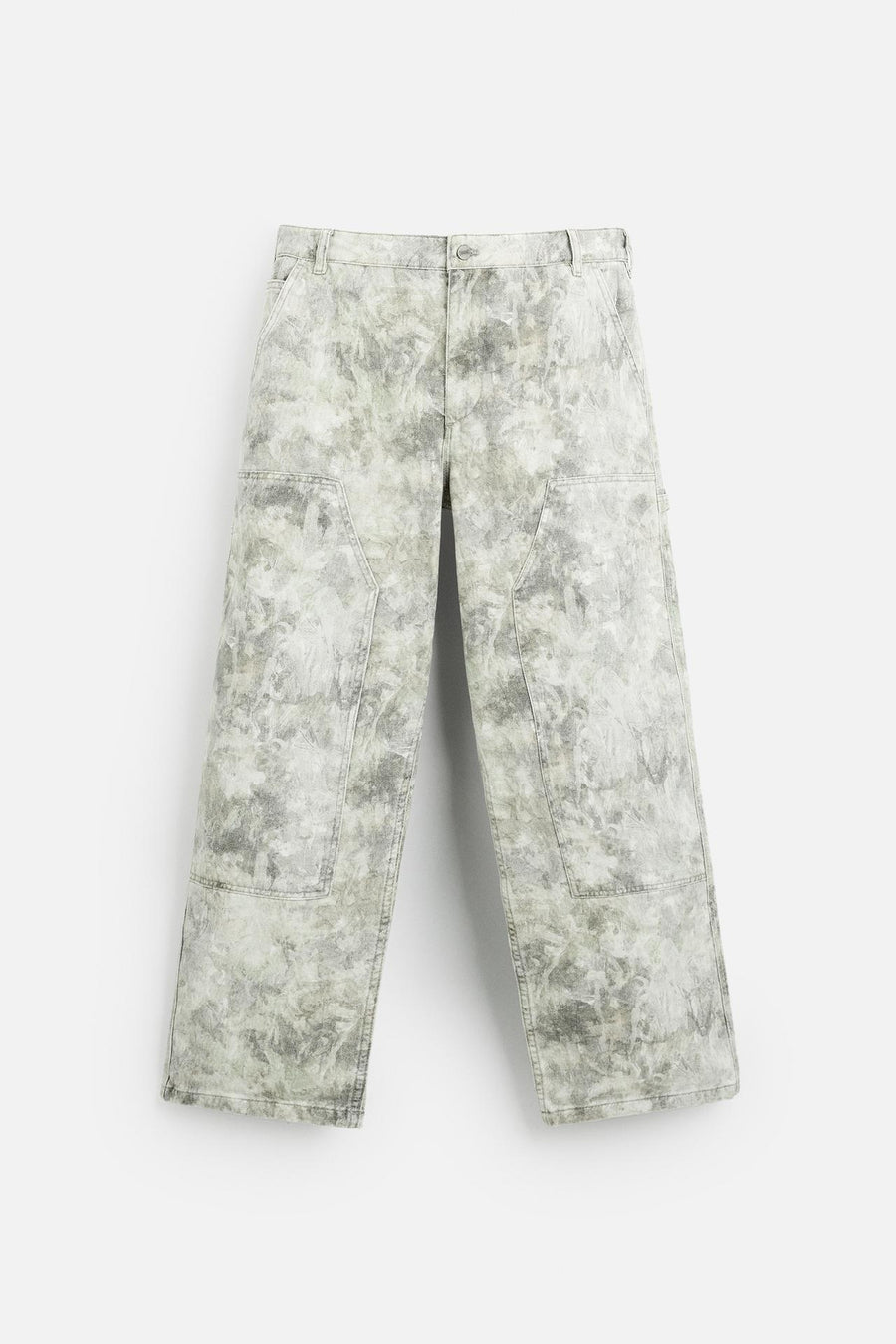 ABSTRACT PRINT CARPENTER TROUSER JEANS