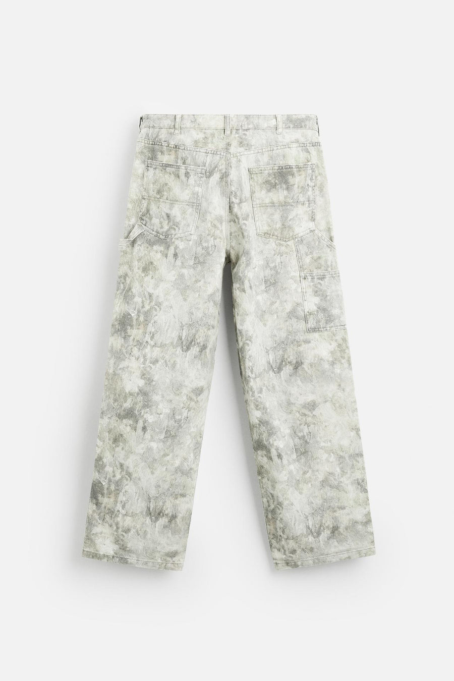 ABSTRACT PRINT CARPENTER TROUSER JEANS