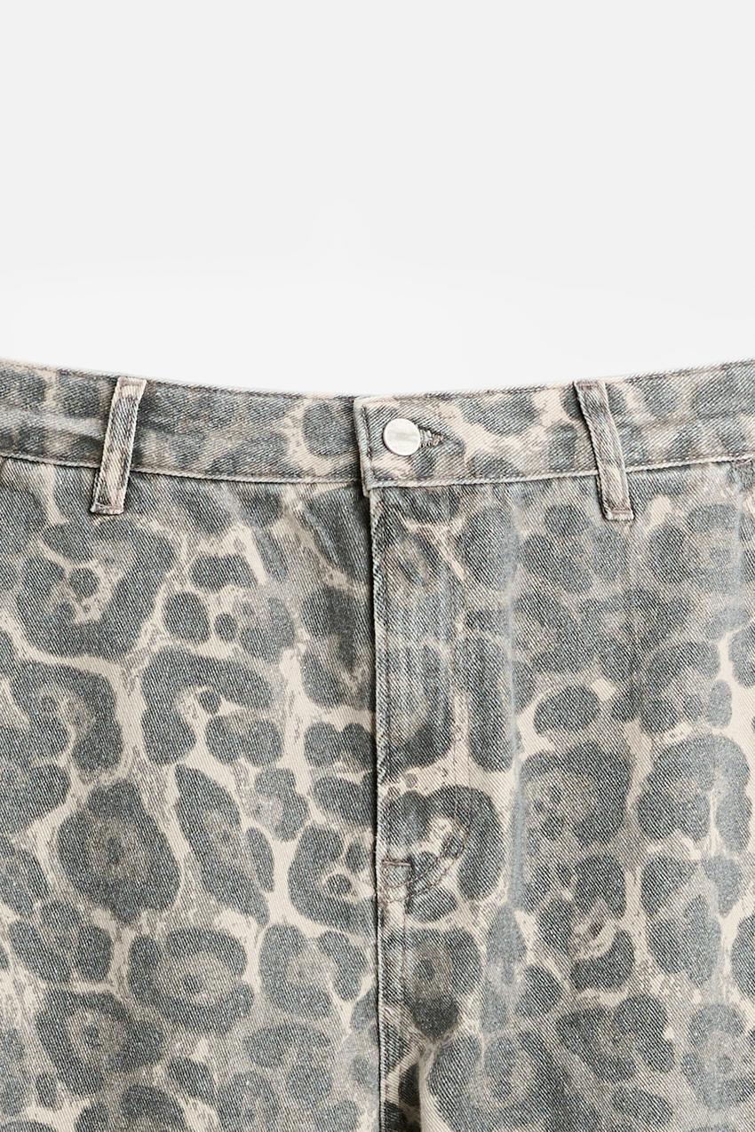 ANIMAL PRINT CARPENTER TROUSERS