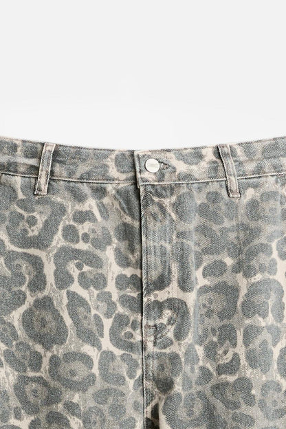 ANIMAL PRINT CARPENTER TROUSERS