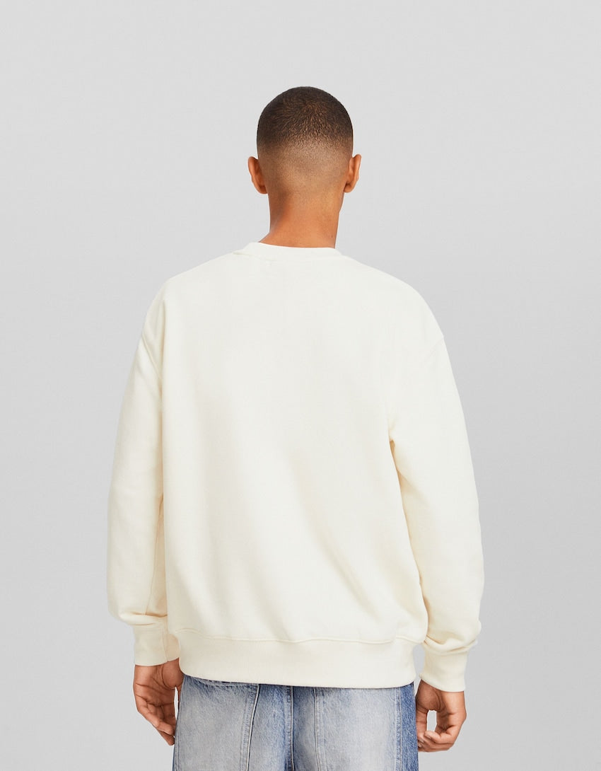 ROUND NECK PRINTED SWEATSHIRT