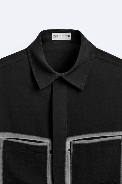SHIRT WITH CONTRAST POCKETS