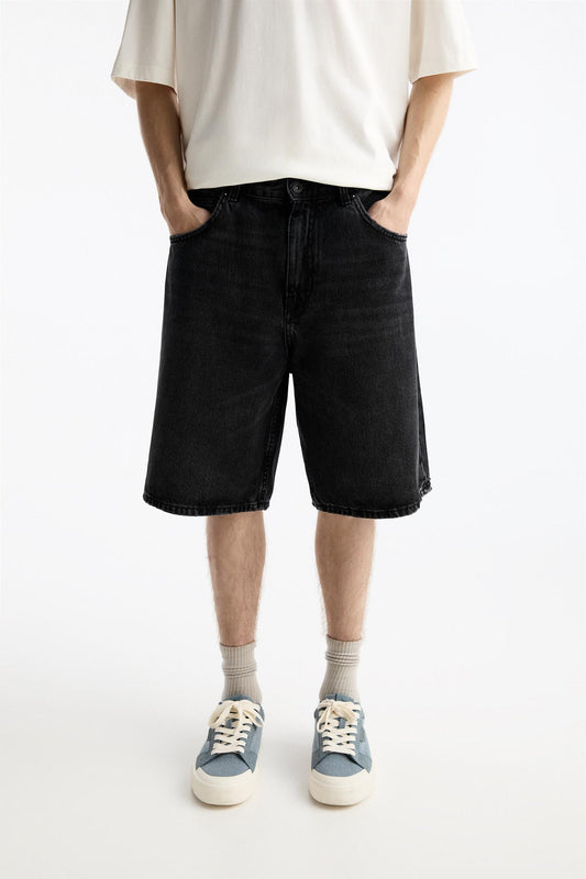 BAGGY DENIM BERMUDA SHORTS