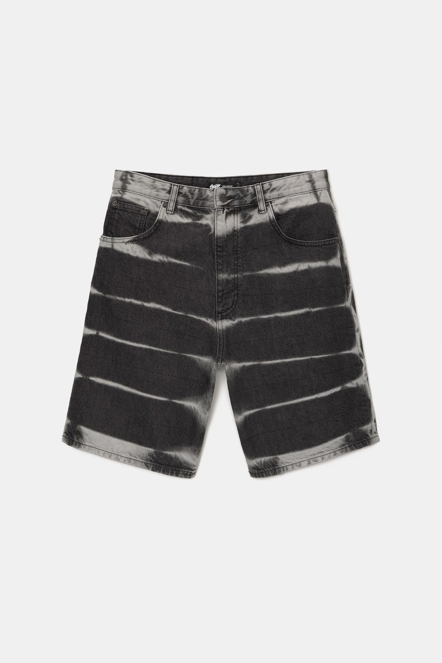 TIE-DYE DENIM BERMUDA SHORTS