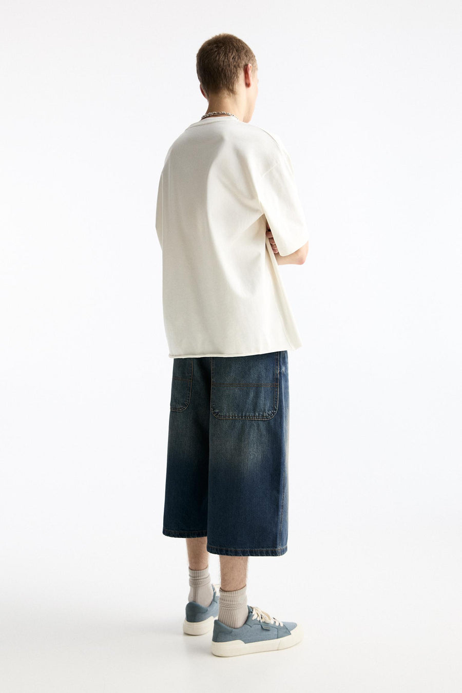 BAGGY DENIM BERMUDA SHORTS