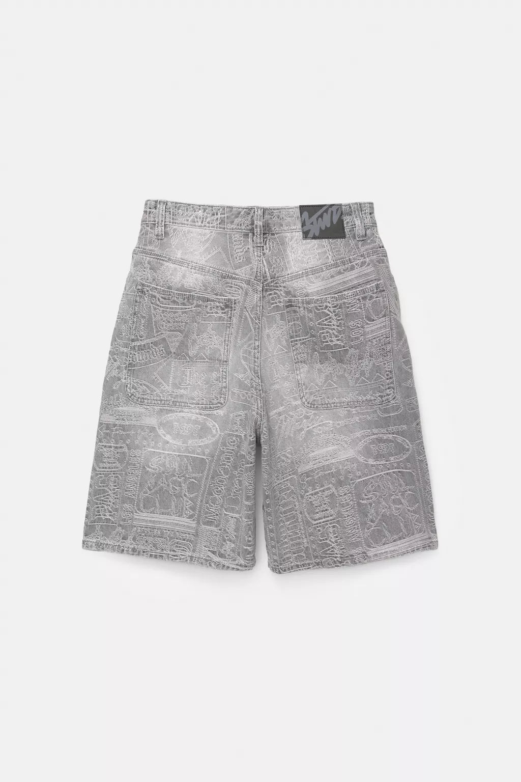 JACQUARD DENIM BERMUDA SHORTS