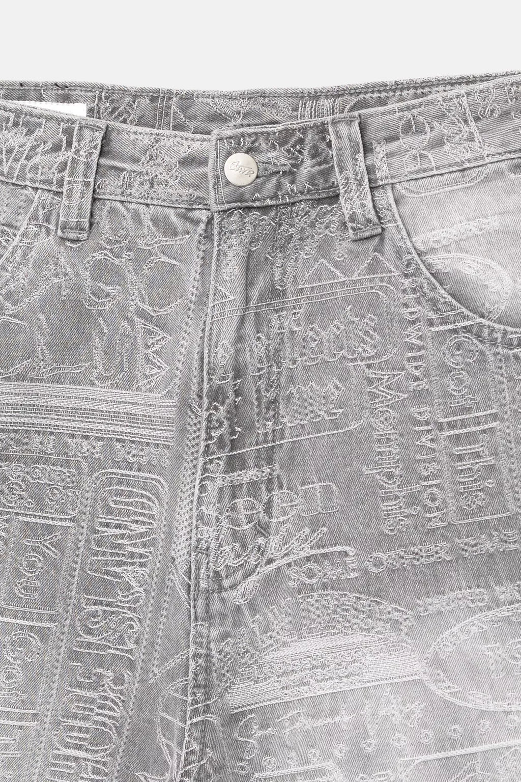 JACQUARD DENIM BERMUDA SHORTS