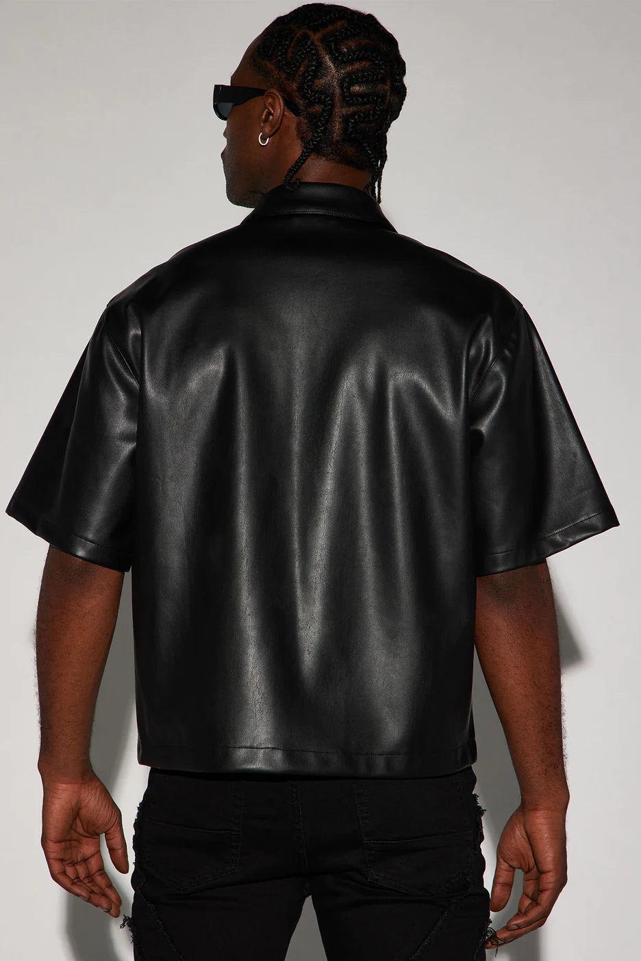 SO SMOOTH FAUX LEATHER SHIRT
