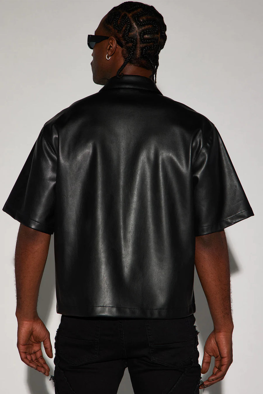 SO SMOOTH FAUX LEATHER SHIRT