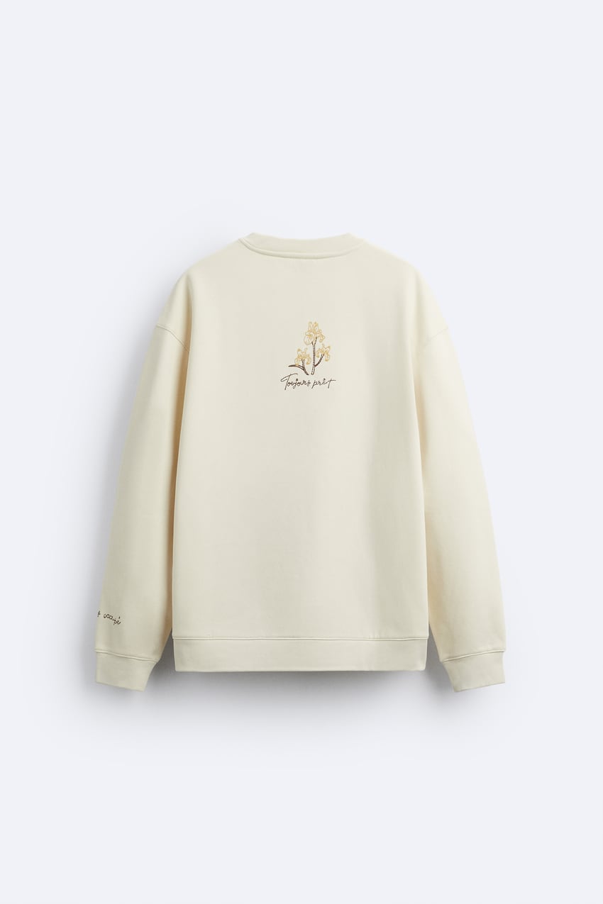 SWEATSHIRT WITH CONTRAST EMBROIDERY