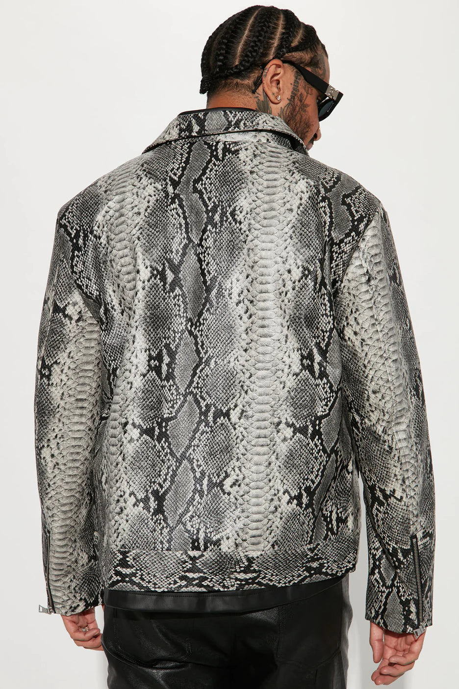 Mens snake hot sale print jacket