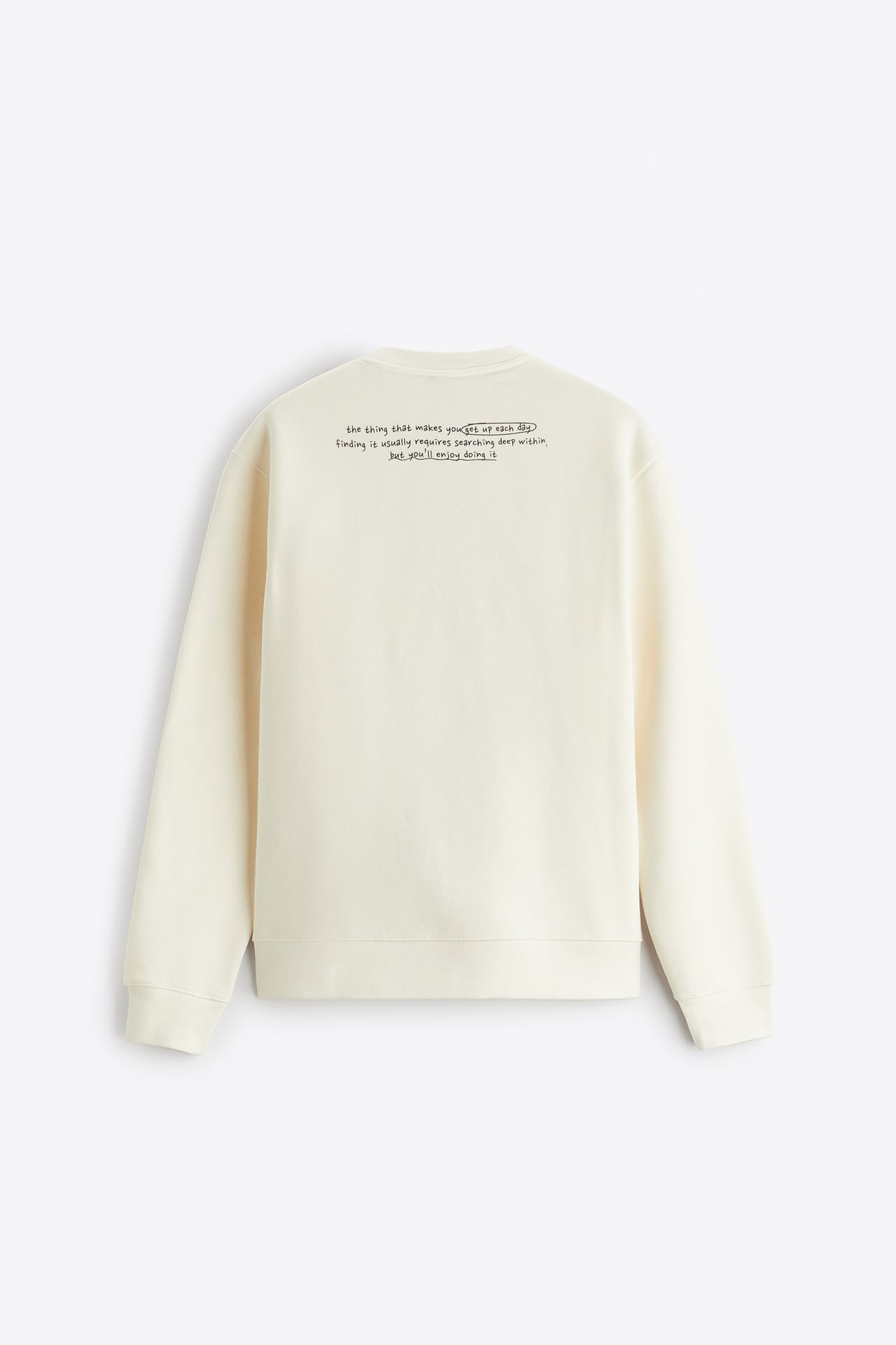 CONTRAST PRINT SWEATSHIRT