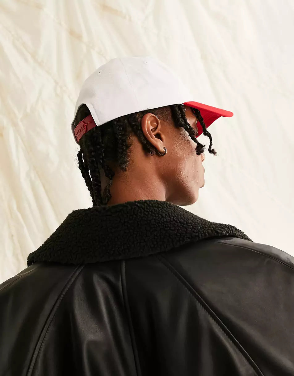 SNAPBACK CAP WITH CHERRY FLAME EMBROIDERY