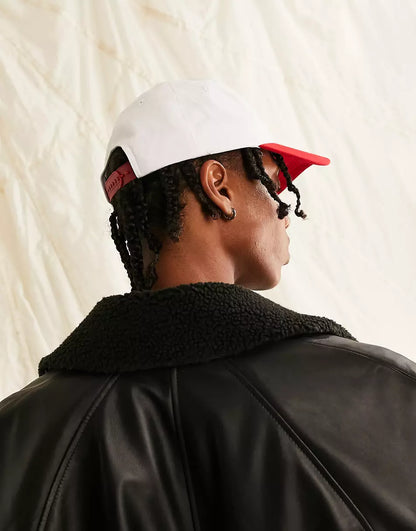 SNAPBACK CAP WITH CHERRY FLAME EMBROIDERY