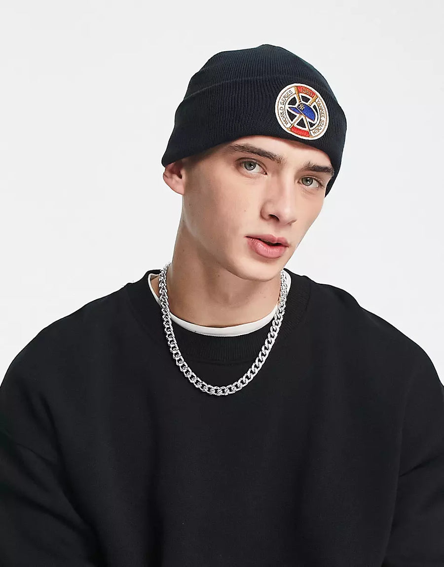 NEW YORK YANKEES SERIES BEANIE IN NAVY