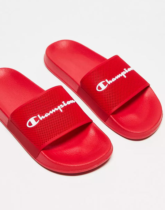 DAYTONA UNISEX SLIDERS IN RED