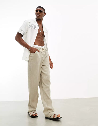 REVERE COTTON SHIRT WITH LACE PANELS
