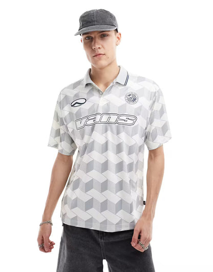 RISGBY FOOTBALL POLO SHIRT IN OFF WHITE
