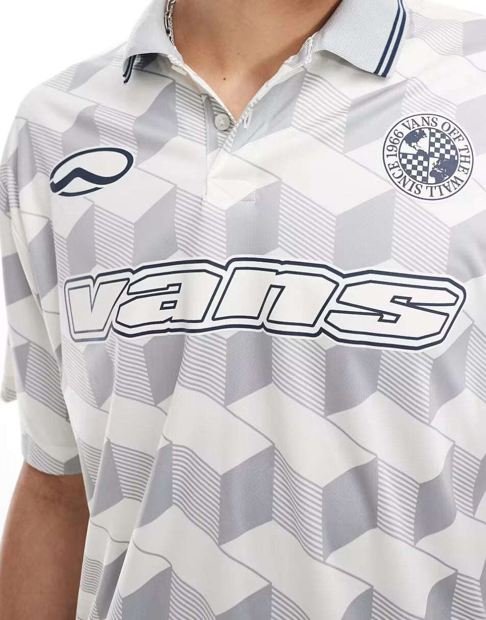RISGBY FOOTBALL POLO SHIRT IN OFF WHITE