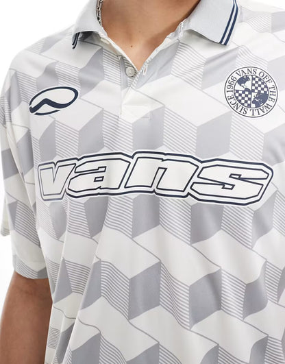 RISGBY FOOTBALL POLO SHIRT IN OFF WHITE