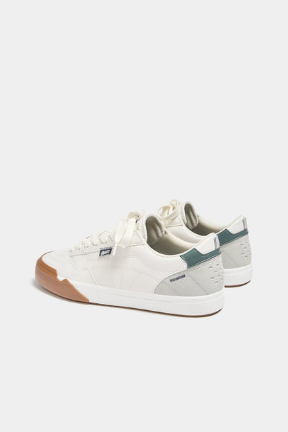 CONTRAST RETRO TRAINERS