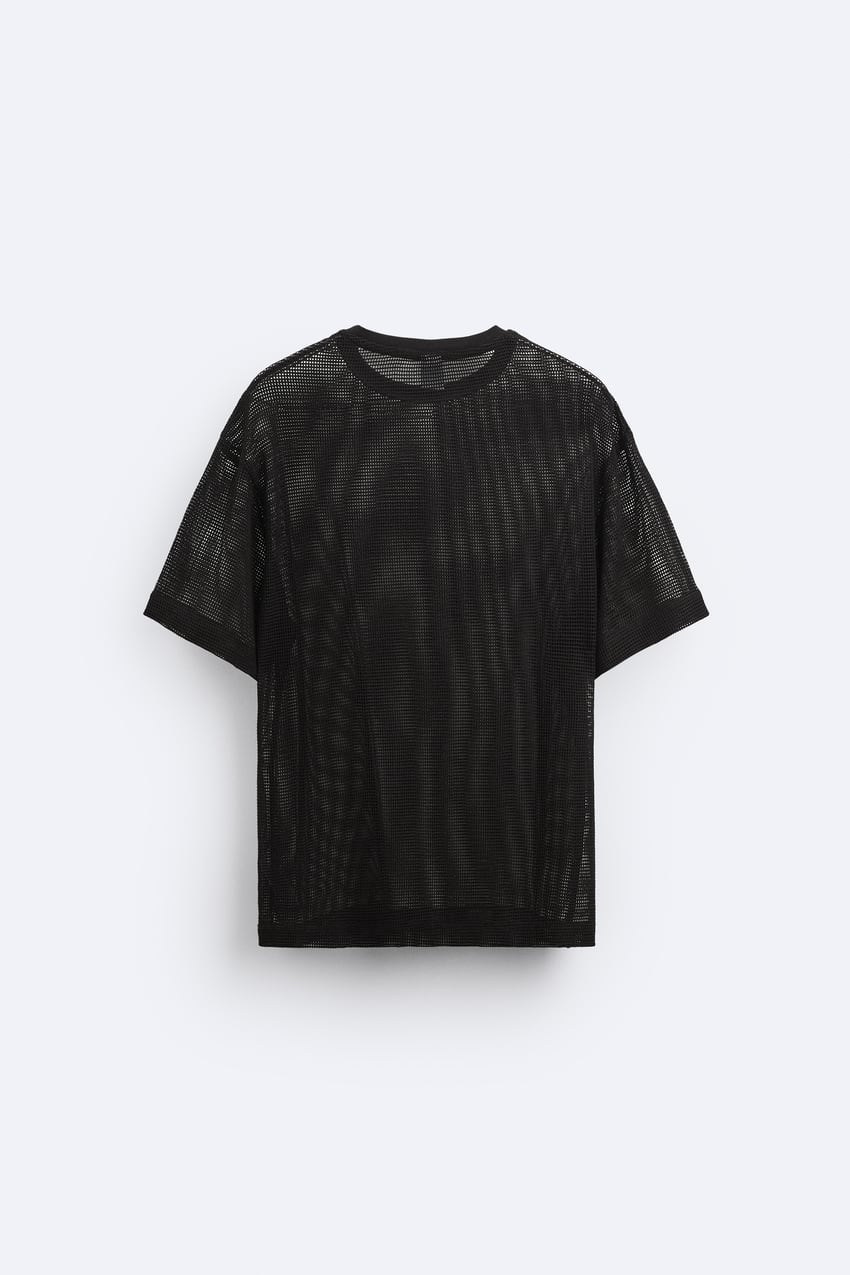 MESH TEXTURE T-SHIRT