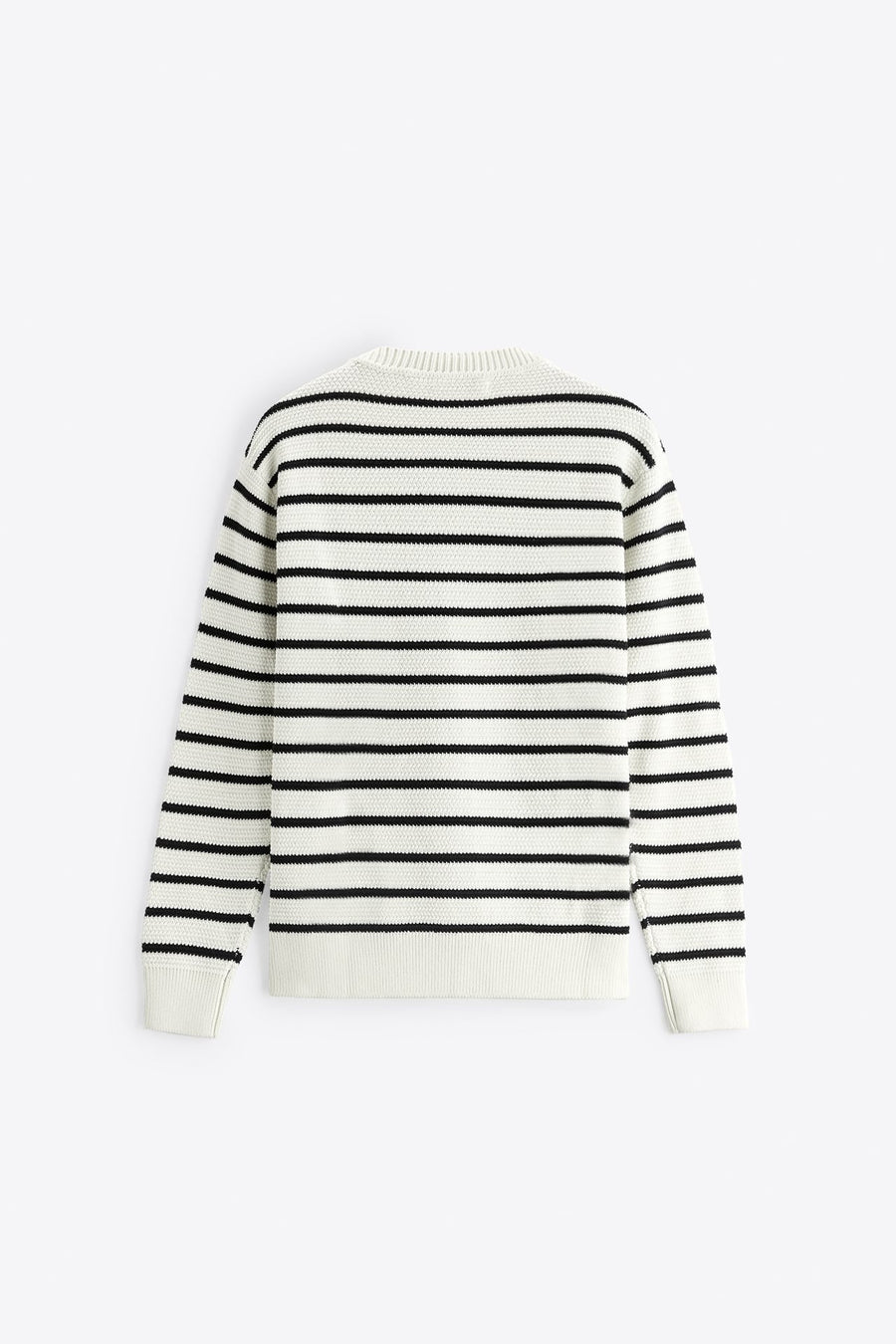 STRIPED COTTON SWEATER