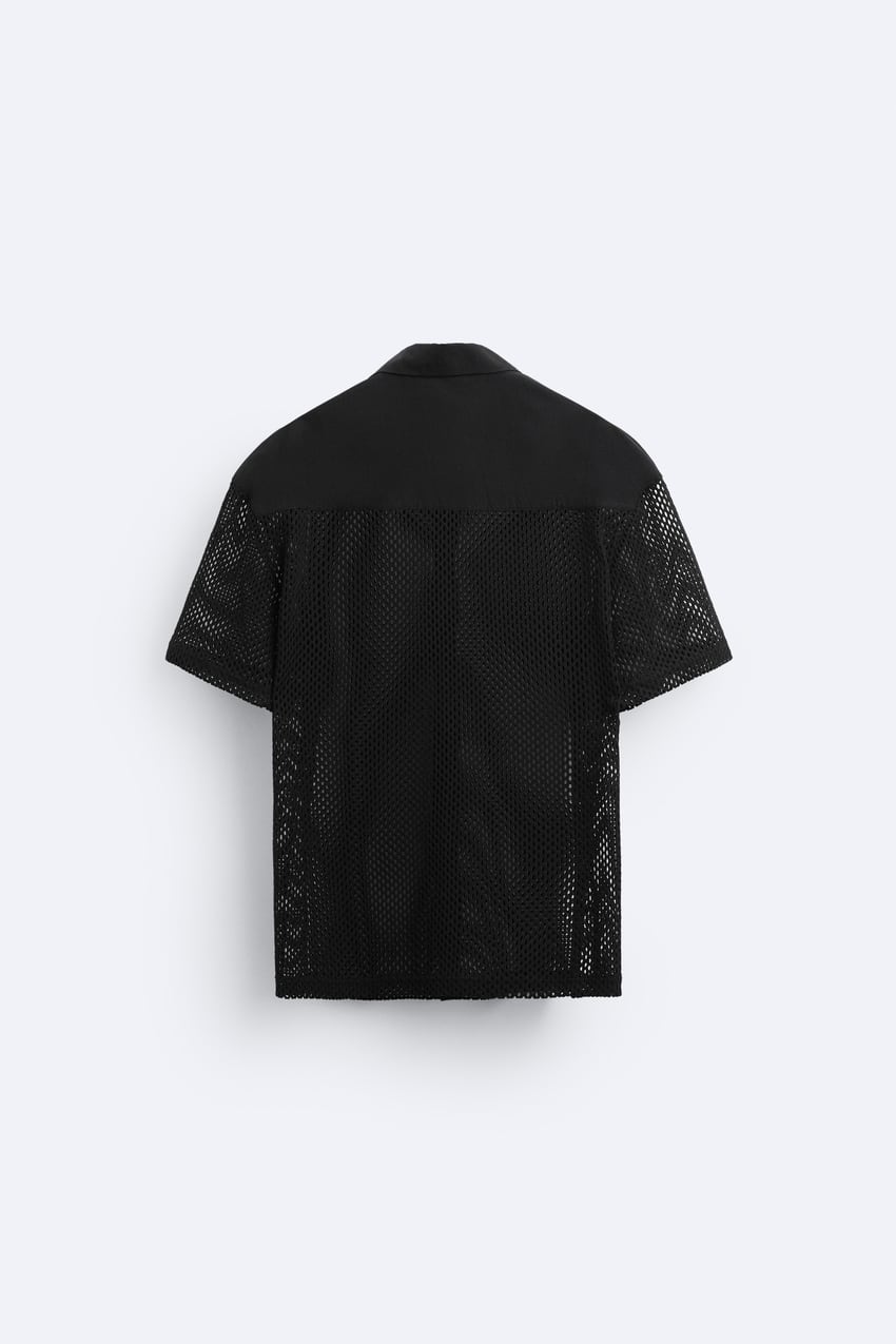 MESH TEXTURED SHIRT