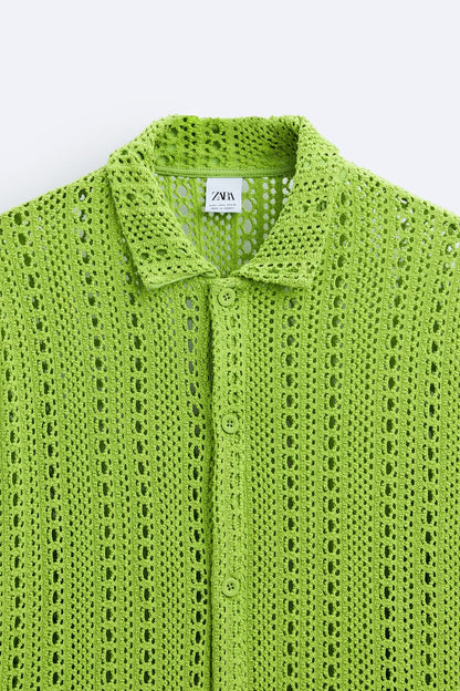 CROCHET KNIT SHIRT