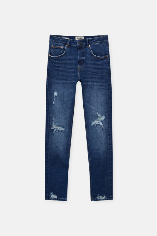 RIPPED SUPER SKINNY JEANS