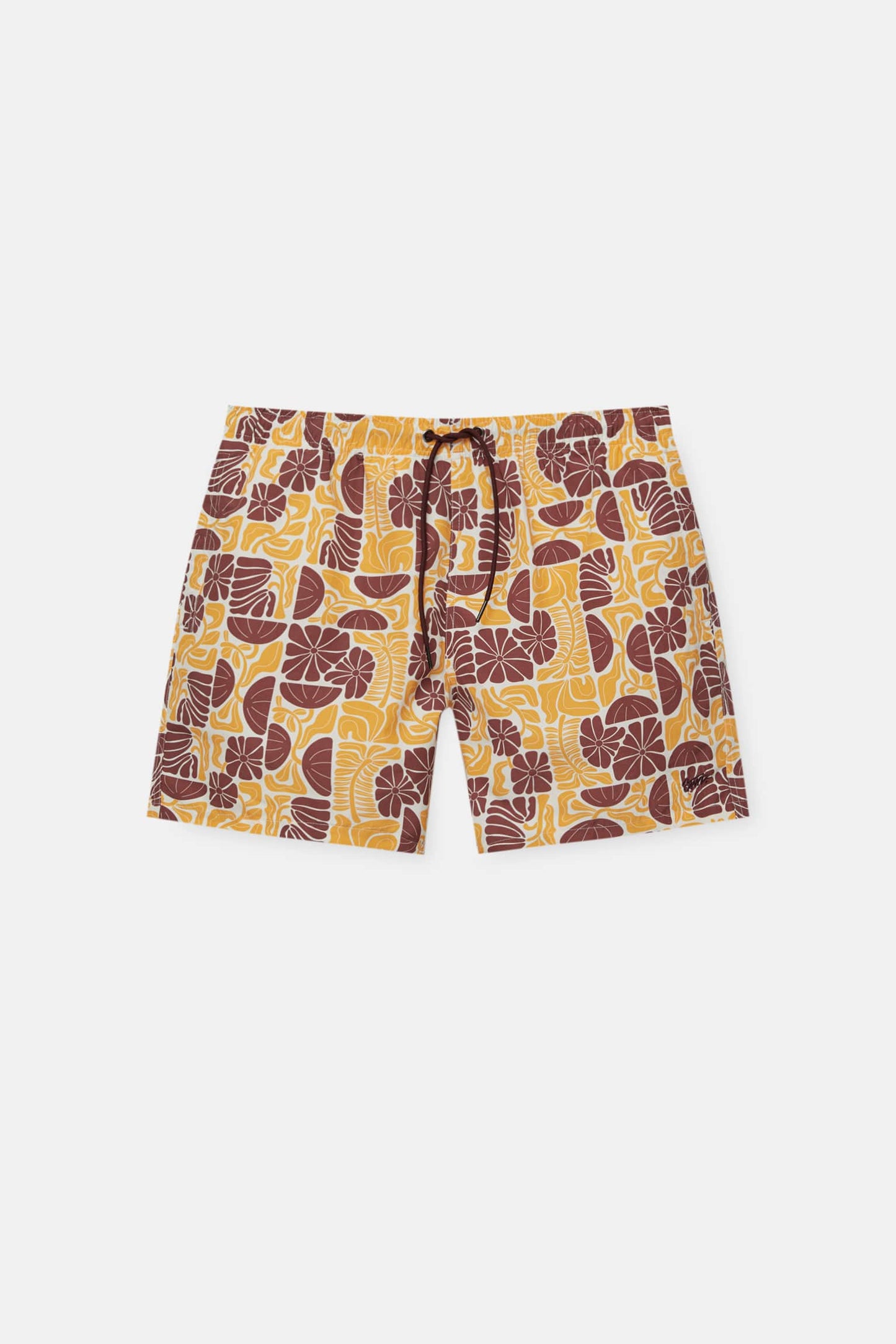 RETRO FLORAL SWIMMING TRUNKS