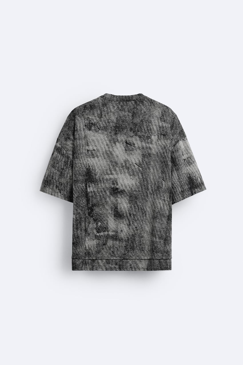 KNIT T-SHIRT WITH DOUBLE HEM