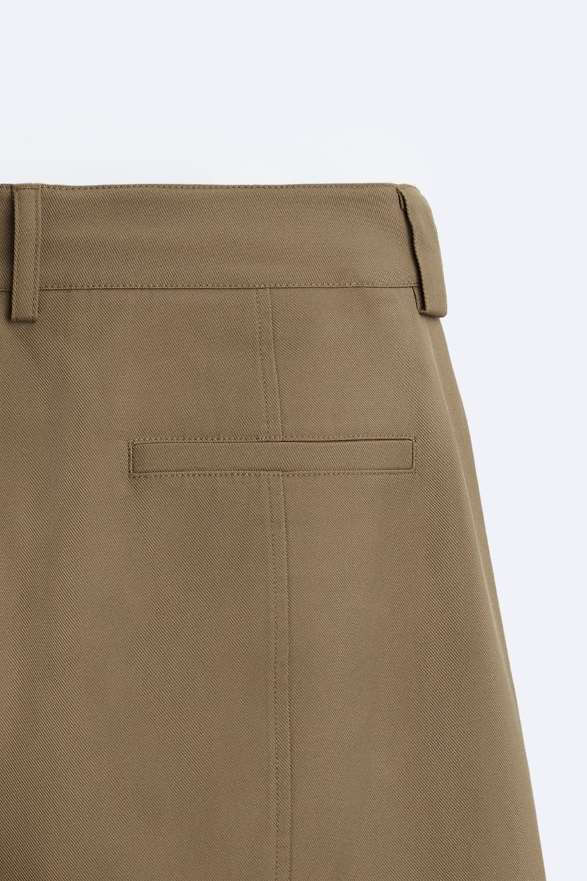 TEXTURED TROUSERS WITH SEAMS