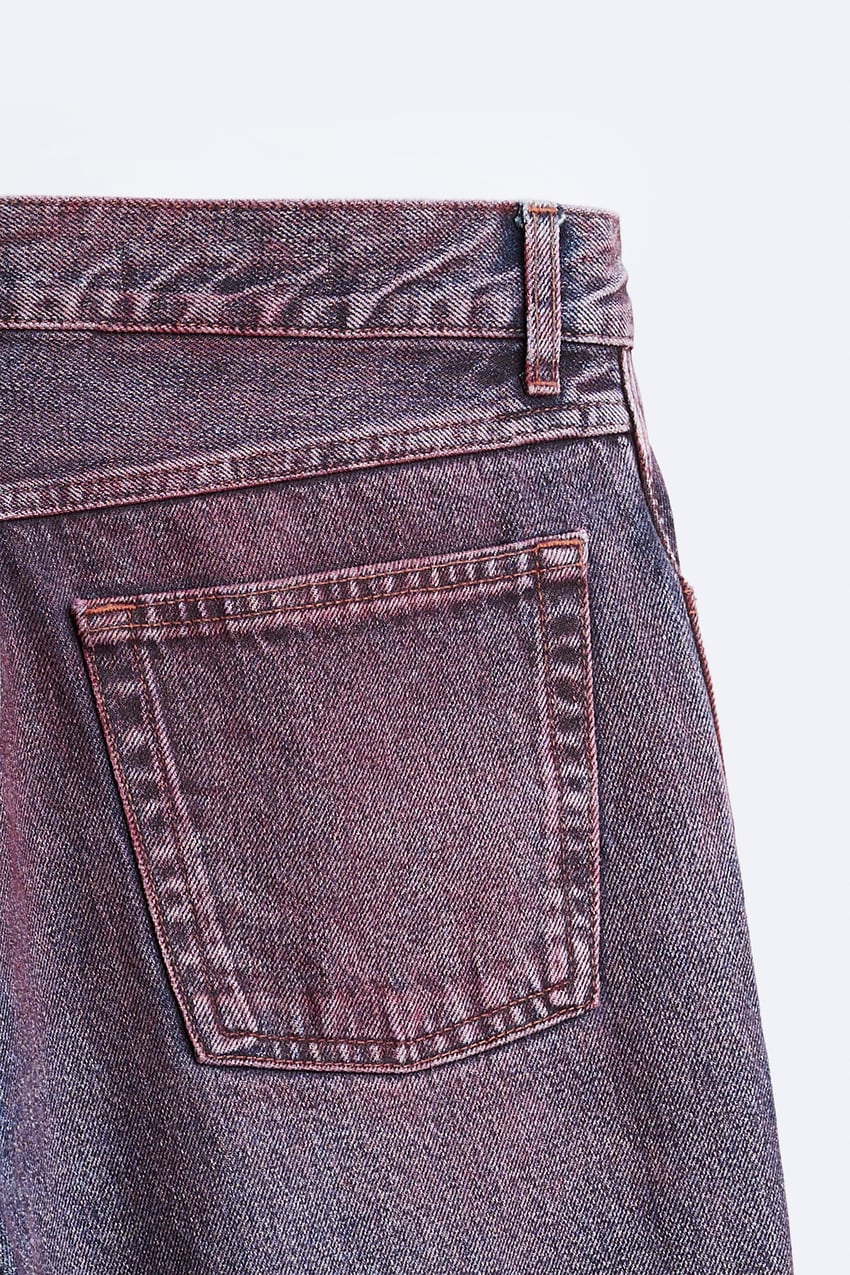 STRAIGHT FIT SPRAY JEANS