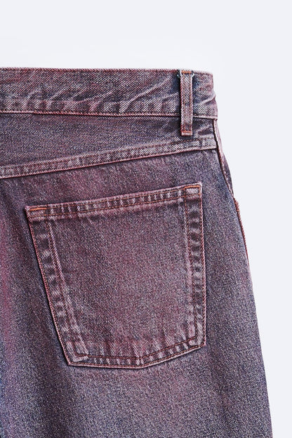 STRAIGHT FIT SPRAY JEANS