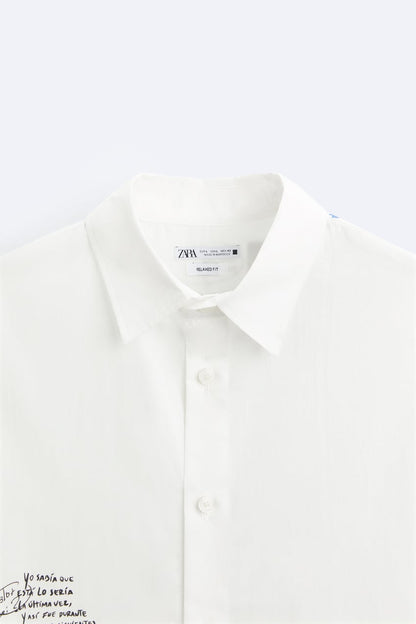 SLOGAN PRINT SHIRT