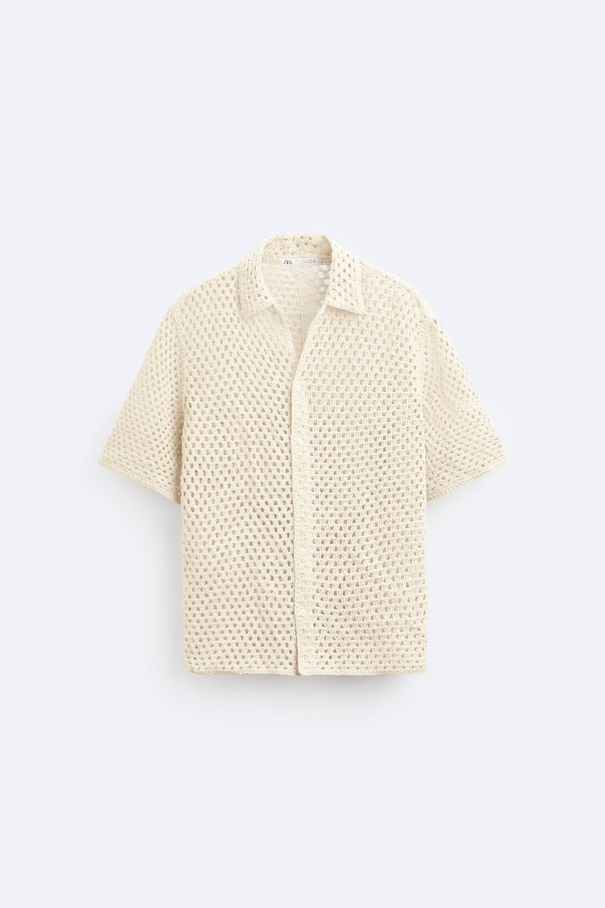 TEXTURED CROCHET SHIRT