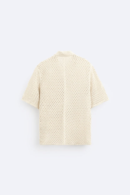 TEXTURED CROCHET SHIRT