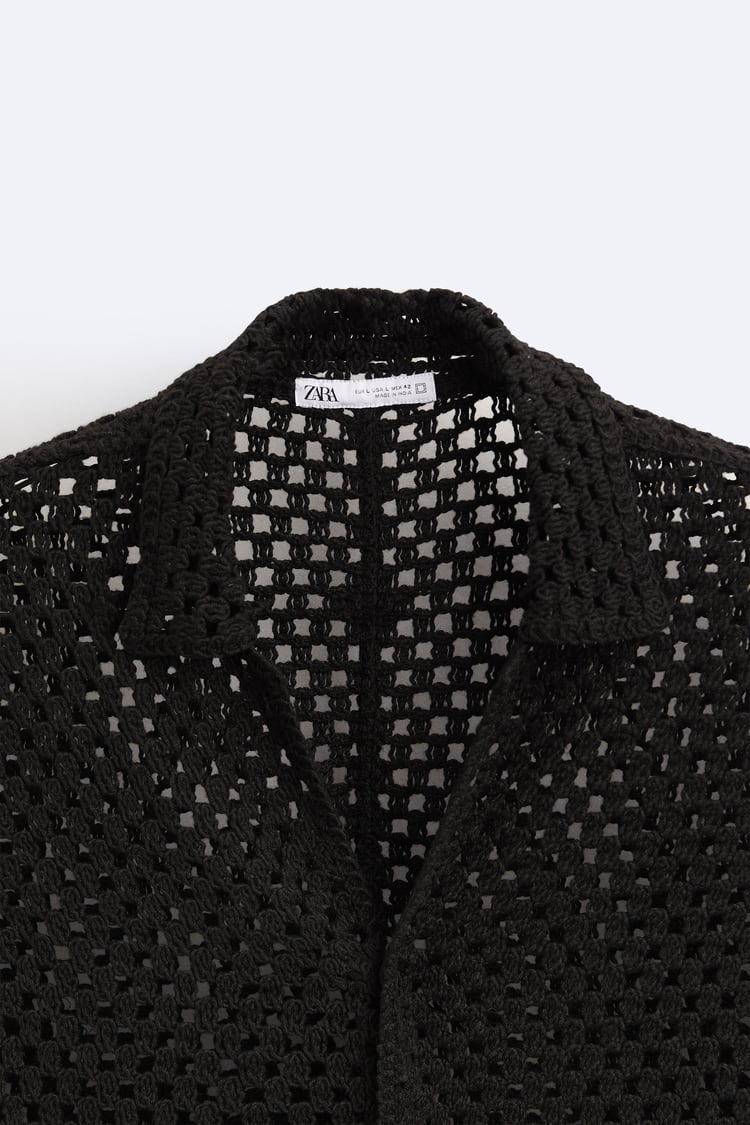 TEXTURED CROCHET SHIRT